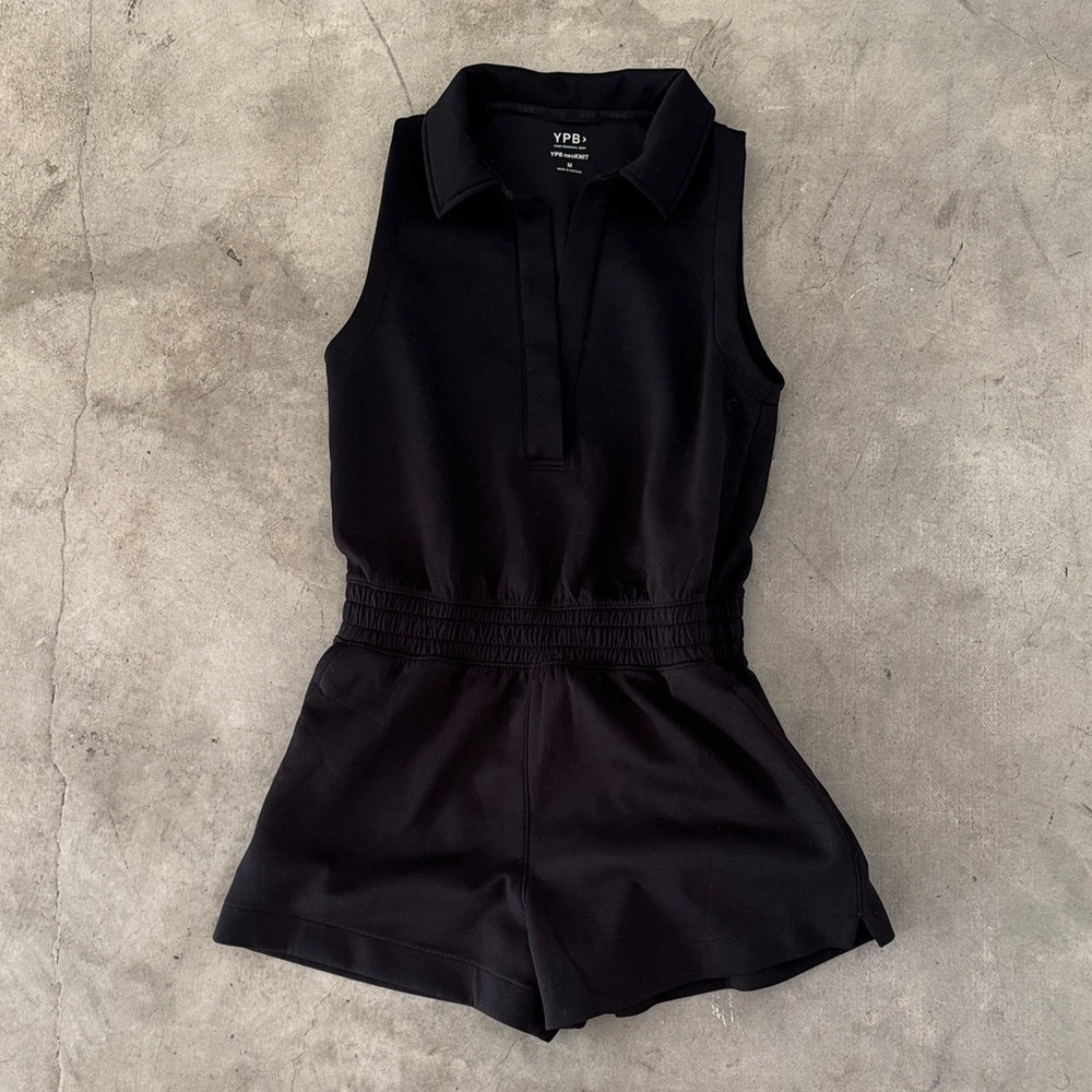 Black Sleeveless Romper